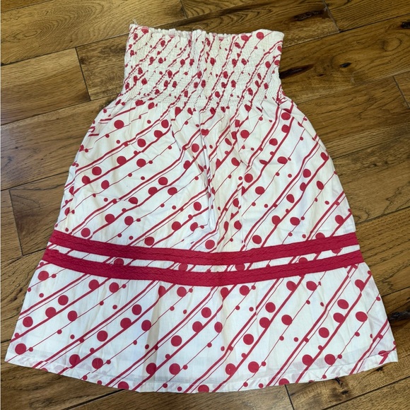O'Neill Red and White Strapless Dress - Picture 1 of 2